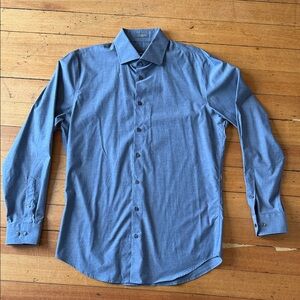 C2 by Calibrate Casual Blue Button Down Shirt